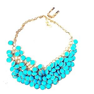 Bib necklace turquoise